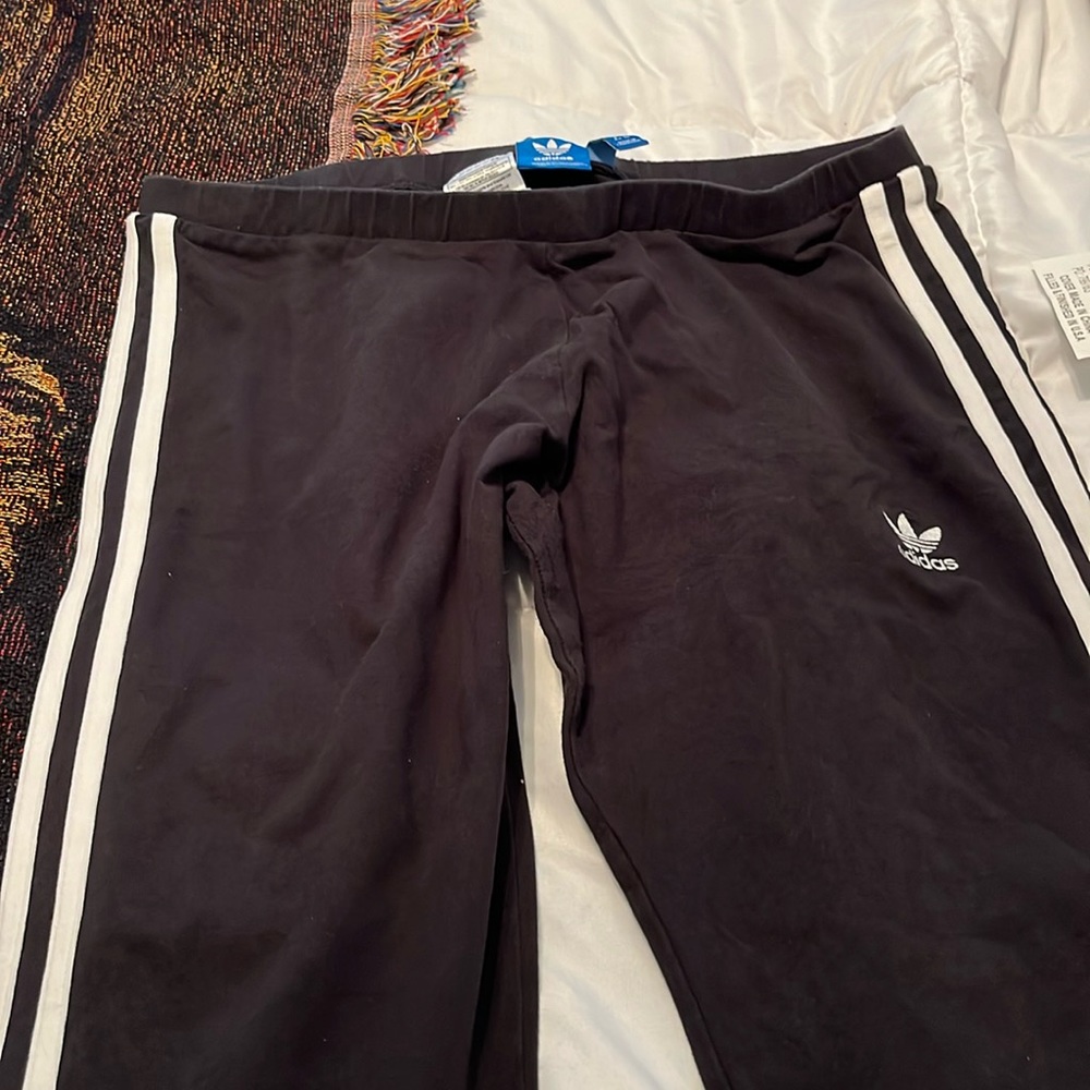 Adidas joggers size large black